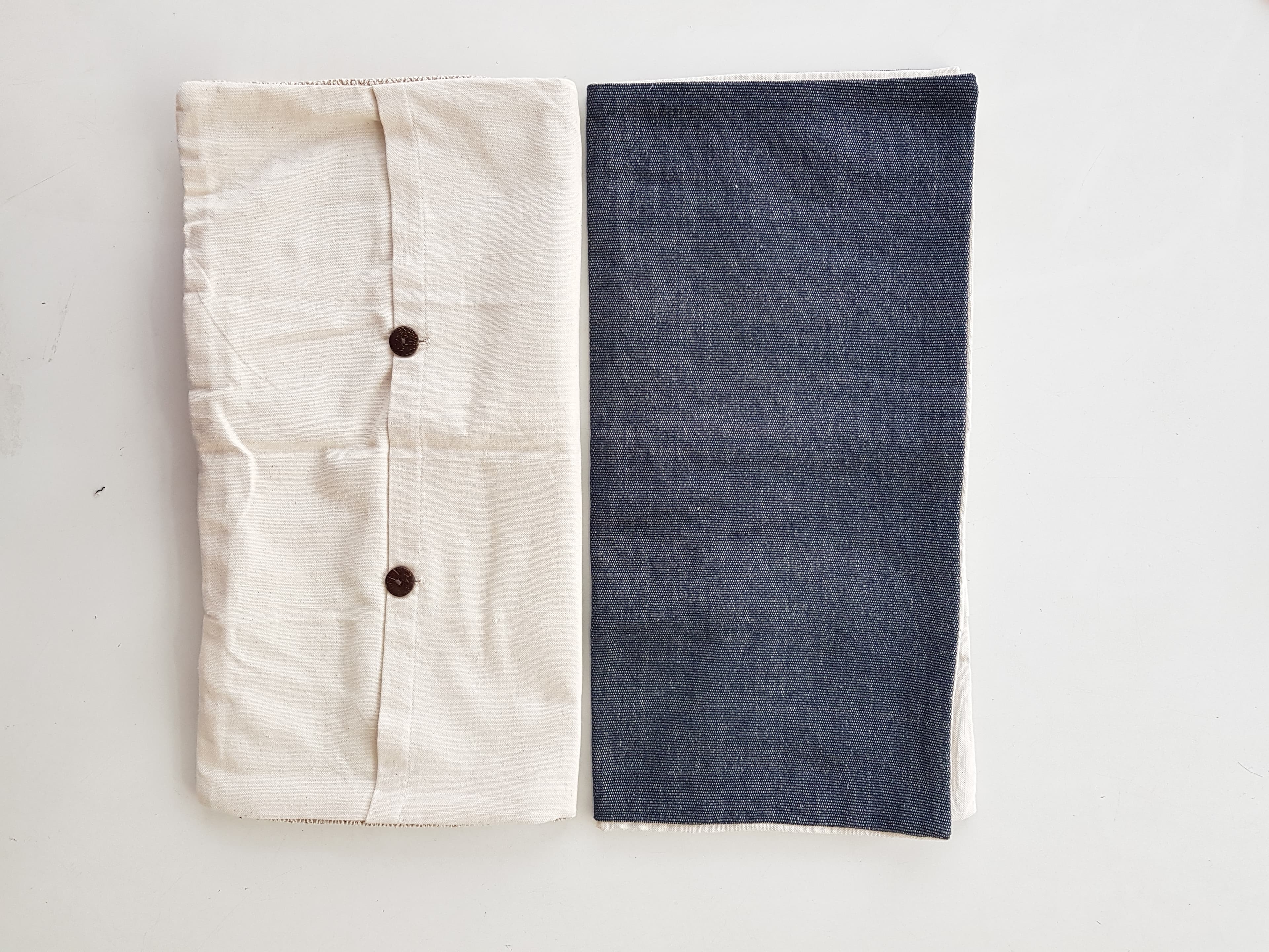 Black and white lined cushion