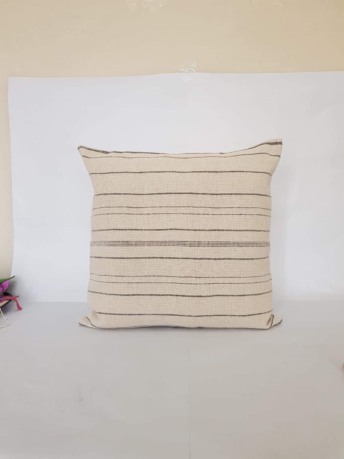 Grey, brown, green canvas