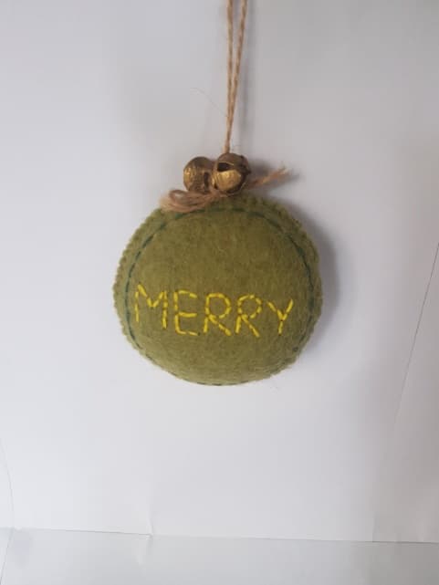 Badger with knit scarf