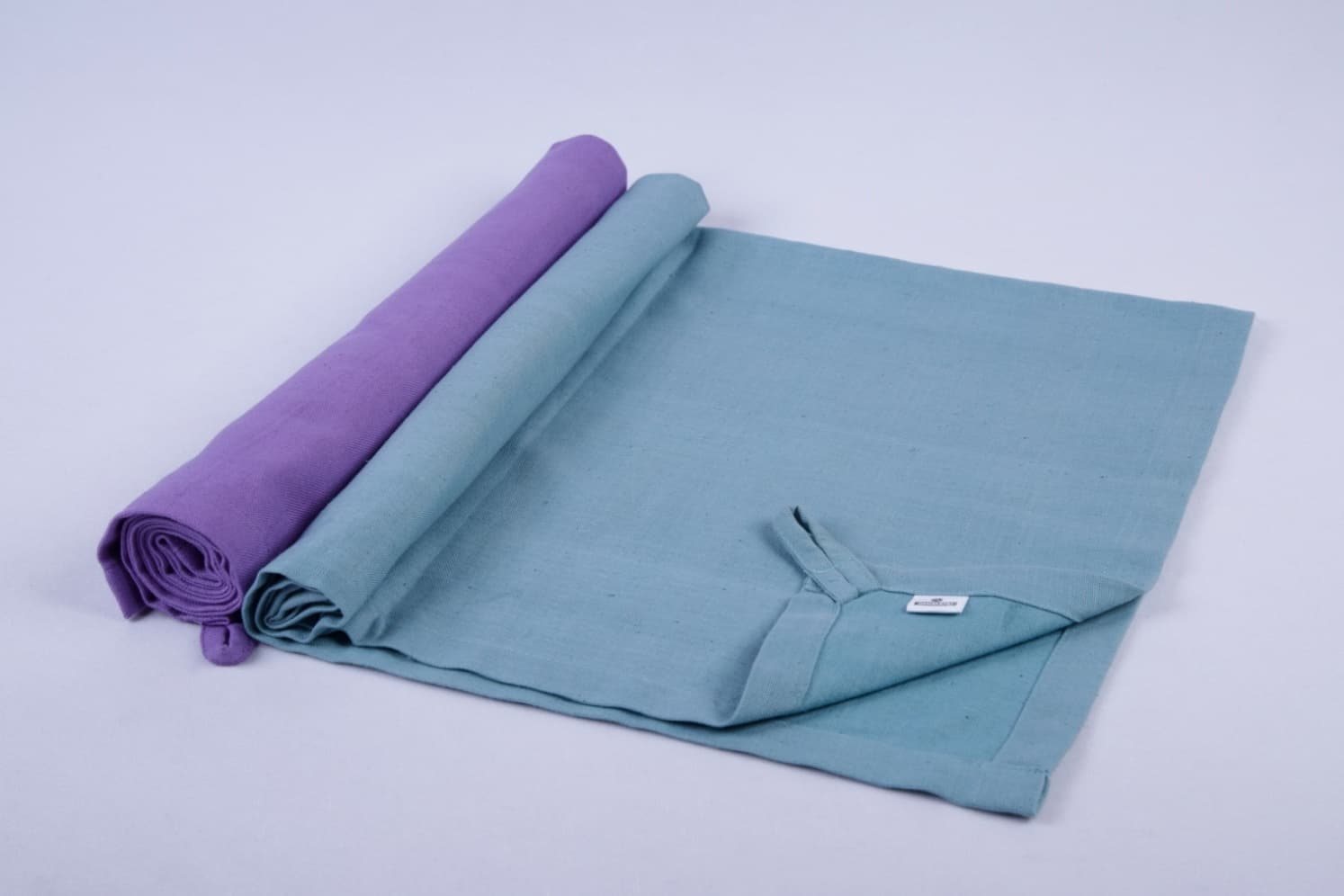 Two tone hemp cotton tea towel